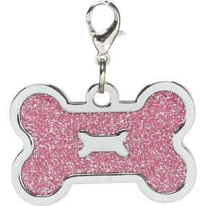 Flamingo Jalka csont alak&uacute; bil&eacute;ta pink  4x2,6cm 526301