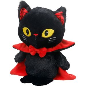 Flamingo Halloween cica pl&uuml;ss fekete 25 cm 527015