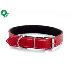 JK Classic bőr nyak&ouml;rv 2,5x36-46,5cm piros 